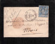 FRANCE - SMALL ENVELOPE 1884 LIMOGES / *323 - 1876-1898 Sage (Type II)