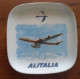 Cendrier POSACENERE Publicité Alitalia - DC-8 JETLINER Ceramica Verbano Vintage - Aschenbecher