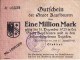 BILLETE DE ALEMANIA DE 1000000 MARK DEL AÑO 1923 (BANKNOTE) RARO - 1 Miljoen Mark