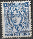 Plaatfout Blauw Krasje In Het Haar En Breuk In H  In 1928 Kinderzegels 12½ + 3½ Ct Blauw NVPH 223 A PM 3 - Variétés Et Curiosités