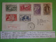 BV4 NOUVELLE CALEDONIE  BELLE  LETTRE RR 1937 NOUMEA A PARIS FRANCE SERIE N° 166 171  +AFF.  PLAISANT+ - Cartas & Documentos