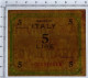 5 LIRE OCCUPAZIONE AMERICANA IN ITALIA MONOLINGUA ASTERISCO 1943 BB/BB+ - Allied Occupation WWII