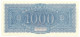 1000 LIRE ITALIA TURRITA TESTINA SERIE SOSTITUTIVA 10/12/1944 FDS - Regno D'Italia – Autres