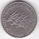 Afrique Equatoriale Banque Centrale. 100 Francs 1966 , En Nickel. KM# 5 - Otros – Africa