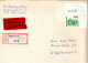 ! VGO 11.12.1990 Schönes Einschreiben Als Eilsendung Von Dresden N. Frankfurt, Eckrandstück 5 DM Schweriner Schloß, 3352 - Lettres & Documents