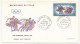 TCHAD => 2 Enveloppes FDC - 2 Valeurs Jeux Olympiques De Mexico - 15 Octobre 1968 - Fort-Lamy - Tsjaad (1960-...)
