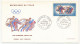 TCHAD => 2 Enveloppes FDC - 2 Valeurs Jeux Olympiques De Mexico - 15 Octobre 1968 - Fort-Lamy - Tschad (1960-...)