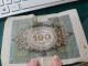 BILLET / REICHSBANTNOTE  / HUNDERT MARK 1920 / 100 MARK - 100 Mark