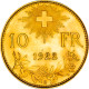 Suisse 10 Francs Vreneli 1922 N°5 - Autres & Non Classés