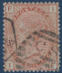 Grande Bretagne N°54 1 Shilling Rouge Brun (PL13_FI/IF) Filgrane Rose Oblitéré Killer " CS/1 " TTB - Oblitérés