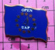 1518B  Pin's Pins / Beau Et Rare / SPORTS / VOILE OPEN UAP DRAPEAU EUROPE Par STARPIN'S - Zeilen