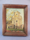 Delcampe - + TROIS TABLEAUX EGLISES + Peinture Religion Cadre Tableau Orthodoxe Monument Ruine - Gouaches