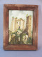 Delcampe - + TROIS TABLEAUX EGLISES + Peinture Religion Cadre Tableau Orthodoxe Monument Ruine - Gouaches