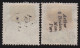 Zweden      .    Y&T    .    6 / 6a  (2 Scans)          .    O   .     Cancelled    .   Hinged - Used Stamps