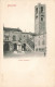 Italie - Bergamo - Piazza Garibaldi - Libreria Tacchi - Clocher - Horloge - Carte Postale Ancienne - Bergamo