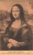 FRANCE - Paris - Musée Du Louvre - Leonardo Da Vinci - La Gioconda - Carte Postale Ancienne - Louvre