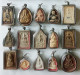 SET OF 15 THAI BUDDHIST BLESSED MEDALLION CLAY AMULETS - Landen