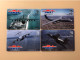 Mint USA UNITED STATES America Prepaid Telecard Phonecard, US Air Force Plane, Set Of 4 Mint Cards - Sammlungen