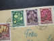 Österreich 1948 Anti Tuberkulose Fonds Mi.Nr.868 - 877 Satzbrief (Vorderseite / VS !!) Tagesstempel Wien 21.XII.1955 - Storia Postale