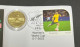 7-7-2023 (1 S 35A) $ 1 - Women's Football  World Cup (1 Of 4 Coins Issued) On FIFA Football Cover (released 11-7-2023) - 2 Dollars