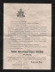 Priez Pour Elle ! /Madame Marie-Bénigne-Virginie DESRIBES Née DUTEIL/ Décédée à VICHY à 73 Ans Le 25 Sept 1913    FPD131 - Obituary Notices