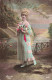 CPA - Vive Sainte Catherine - Femme Tenant Des Marguerites - Colorisé - Myosotis EME - Carte Postale Ancienne - Sint Catharina