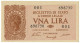 1 LIRA BIGLIETTO STATO LUOGOTENENZA VENTURA PRIMA SERIE 001 23/11/1944 FDS-/FDS - Sonstige