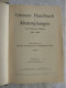 Schweiz: Andres & Emmenegger, Grosses Handbuch Der Schweizer Abstempelungen 1843-1882 Ohne Nachtrag, 1931, 624 Seiten - Handbooks