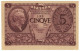 5 LIRE BIGLIETTO STATO ATENA LUOGOTENENZA PRIMA SERIE 0001 23/11/1944 FDS-/FDS - Sonstige