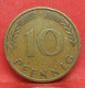 10 Pfennig 1950 F - TTB - Pièce Monnaie Allemagne - Article N°1485 - 10 Pfennig