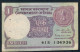 INDIA P78Ab 1 RUPEE 1984 LETTER A  #41E Signature KAUL    XF - Inde