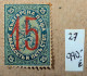 1884 Bulgarien Mi.23 I, 15/25st /* ! - Nuovi