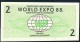 AUSTRALIA NLP 2 DOLLARS  WORLD EXPO 1988 UNC. - Altri & Non Classificati