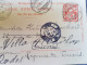 FRUTIGEN (BE) 1904 Pour Tunis Faire Suivre Régence De Tunis 4 Oblitérations Différentes - Frutigen