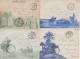 1956 - ALGERIE ! 4 ENVELOPPES FM ILLUSTREES RAREMENT OBLITEREES AVEC CACHET IDENTIFIE De SIDI-MOUSSA => SUCY - War Of Algeria