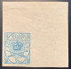 1864 2 Skilling Blue Imperf, SUPERB MNH** SHEET CORNER, FINEST KNOWN ! Cert Nielsen AFA 11 (Denmark Danemark LUXE Neuf - Nuovi