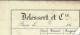 1843 ENTETE Delessert Paris Banque COTATION MONNAIES CHANGE > Hiard Fils & Thomas Négociants Mugron Landes V.HISTORIQUE - 1800 – 1899