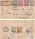 LETTRE. COVER. PONTA DELGADA. REGISTERED. 6 COULEURS. TO GUELMA  A TUNIS. TUNISIE. PAR LISBOA - Ponta Delgada