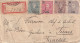 LETTRE. COVER. PONTA DELGADA. REGISTERED. 6 COULEURS. TO GUELMA  A TUNIS. TUNISIE. PAR LISBOA - Ponta Delgada