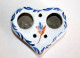 RARE ANCIEN ENCRIER DU XIXe SIECLE, FORME De COEUR En FAIENCE EMAILLÉE FRANCAISE / ART DECORATIF    (2006.4) - Inkwells