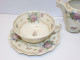 - 2 TASSES & SOUCOUPES DEJEUNER + POT A LAIT PORCELAINE LIMOGES AREOR VITRINE  E - Limoges (FRA)