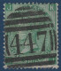 Grande Bretagne N°31 1 Shilling Vert (POS JK/KJ) Obltéré Dateur 447 De CHAPELTOWN SUPERBE - Oblitérés