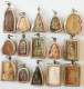 SET OF 15 THAI BUDDHIST BLESSED MEDALLION CLAY AMULETS - Countries