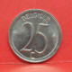 25 Centimes 1974 - SUP - Pièce Monnaie Belgique - Article N°1693 - 25 Centimes