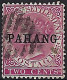 MALAYA PAHANG 1890 QV 2c Bright Rose SG6 Used - Pahang