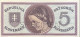 Slovakia 5 Korun, P-8s (1945) - UNC - SPECIMEN - Slovakia