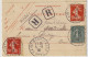 FRANCE - 1908 - CL 10c Recommandée De "SAINT-MARD DE RENO / ORNE" (Beau De Distr.) Pour Mortagne - TB - Kartenbriefe