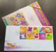 Taiwan Personal Greeting Happy Times 2009 Balloon Gift Flower Cake Food Candy Love Firework Jewellery (FDC) *rare - Brieven En Documenten