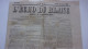 L ECHO DU BLANC INDRE 23 AVRIL 1898 JOURNAL DE L ARRONDISSEMENT - Documents Historiques