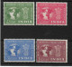 INDIA 1949 UPU SET SG 325/328 UNMOUNTED MINT Cat £32 - Nuovi